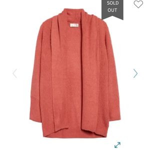 RACHEL PARCELL Shawl Collar Open Cardigan